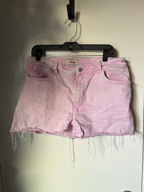 Wrangler Light Pink Denim Cutoff Shorts
